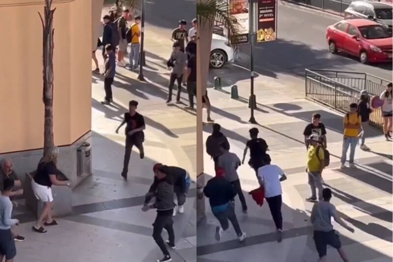 Banda delictual golpea a pareja de turistas. Créditos: Captura de pantalla.