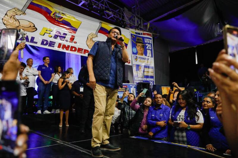 El suceso ocurrió en Quito durante un mitin político (Foto: Instagram)