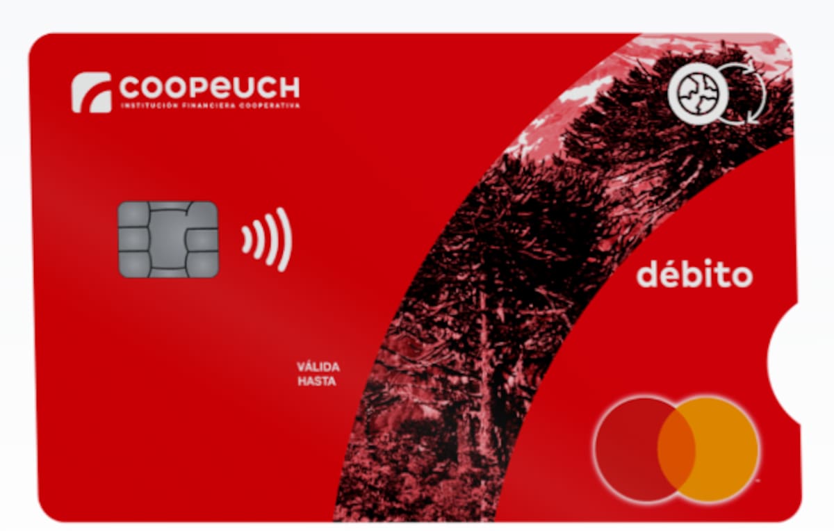 Así luce la Tarjeta de Débito de Coopeuch.