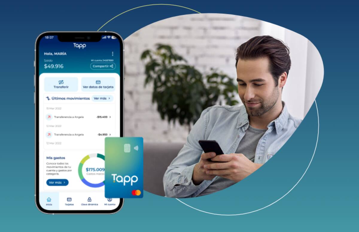 Así luce Tapp, de Caja Los Andes.