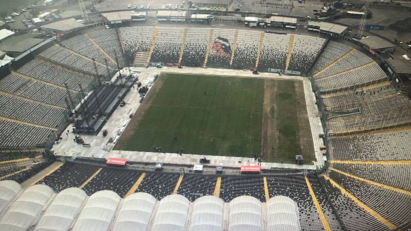 Así quedó la cancha del Monumental (Foto: 24 Horas)