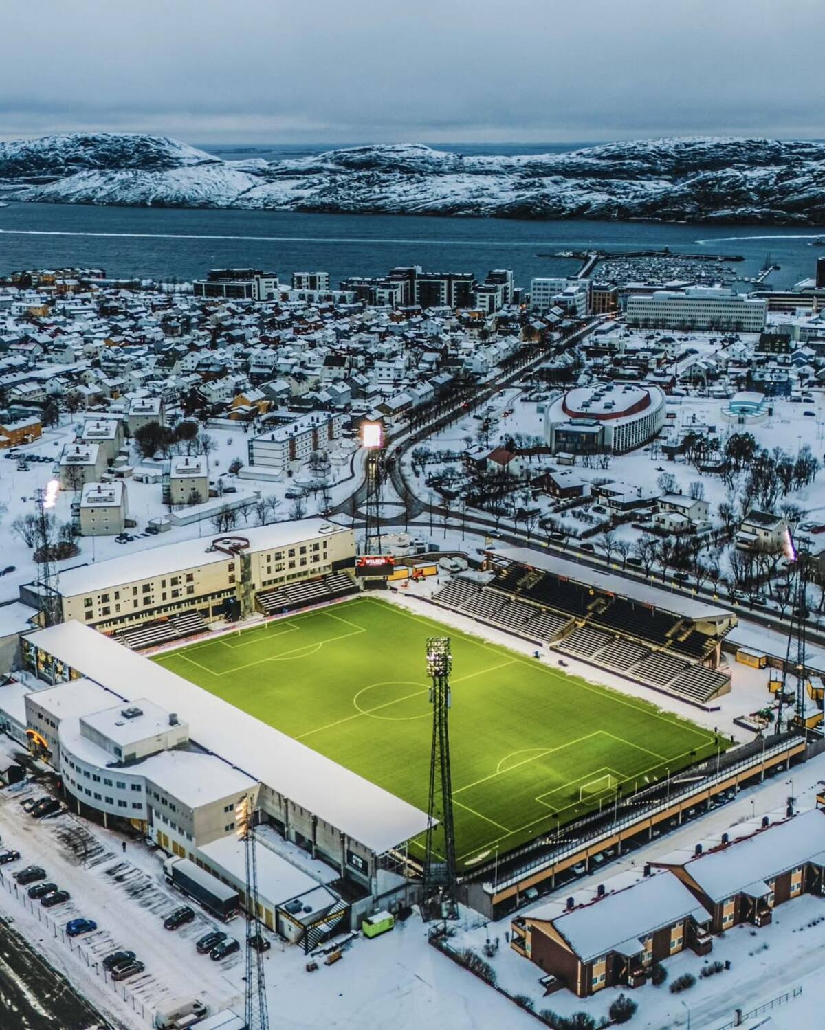 El espectacular estadio del Bodo Glimt que debutará en Champions League.