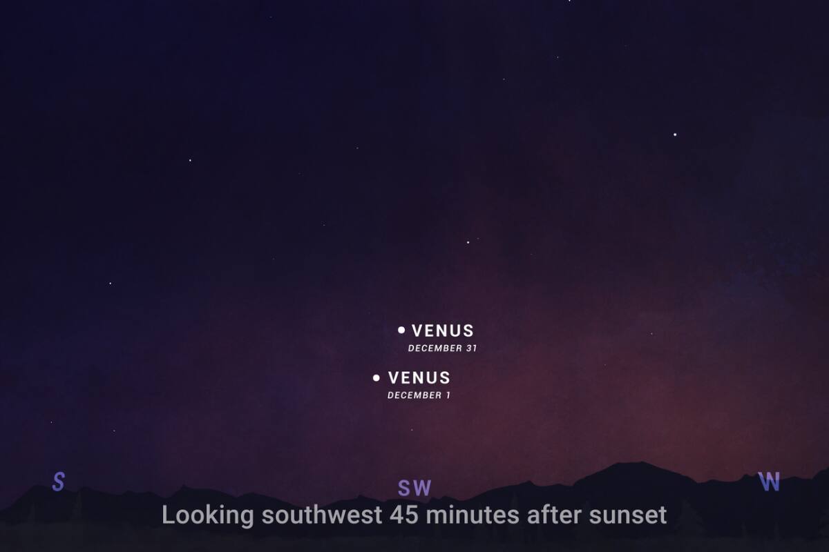 La NASA recomienda buscar ambos cuerpos celestes alrededor de 45 minutos después del atardecer.