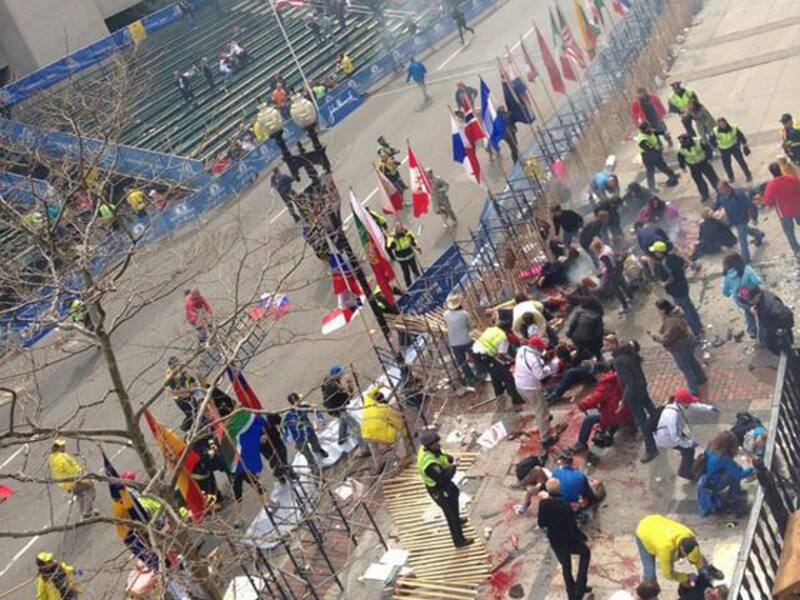 Foto tomada después del atentado.