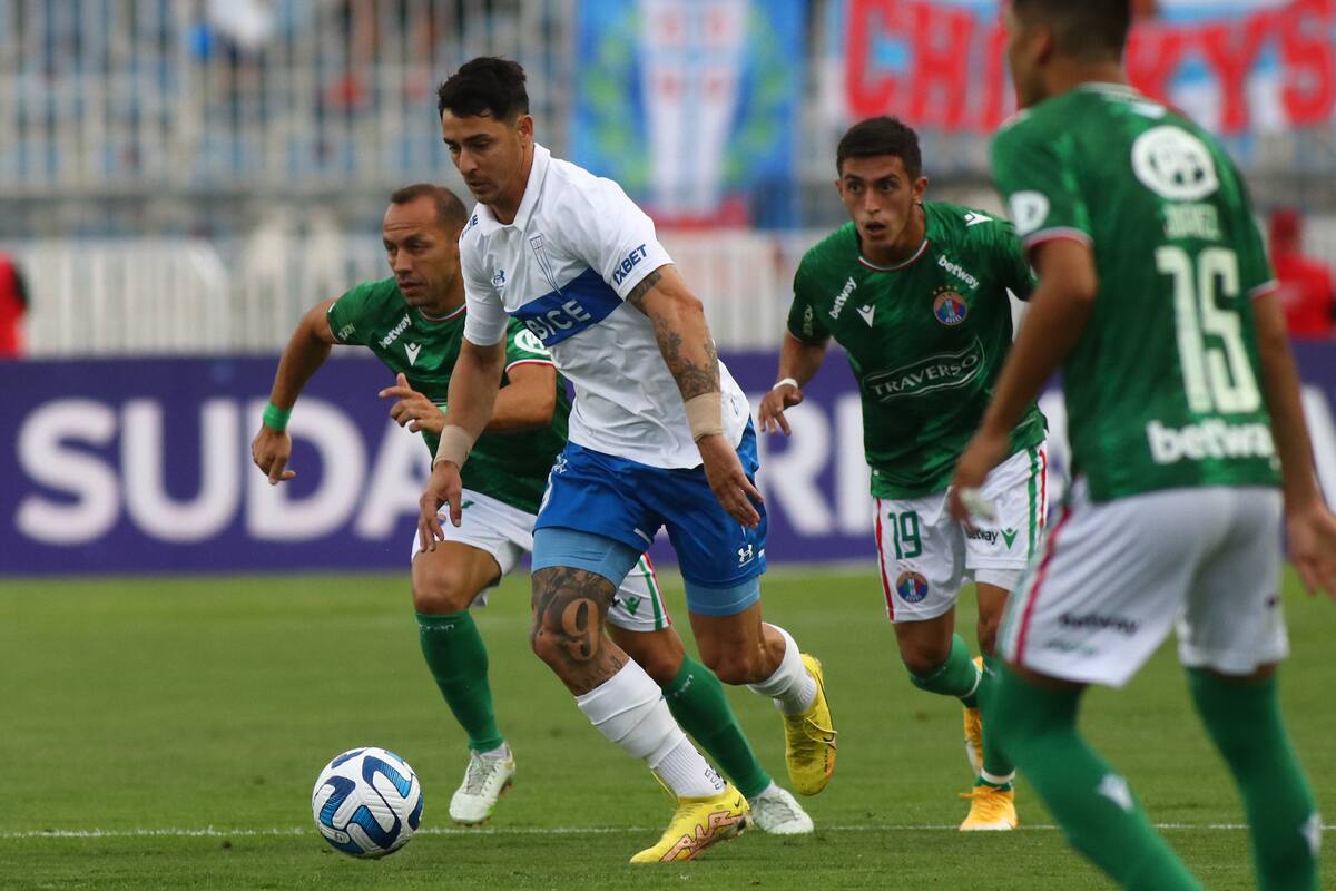 Audax Italiano vs UC animan un intenso partido en Rancagua. Crédito: Agencia Aton.