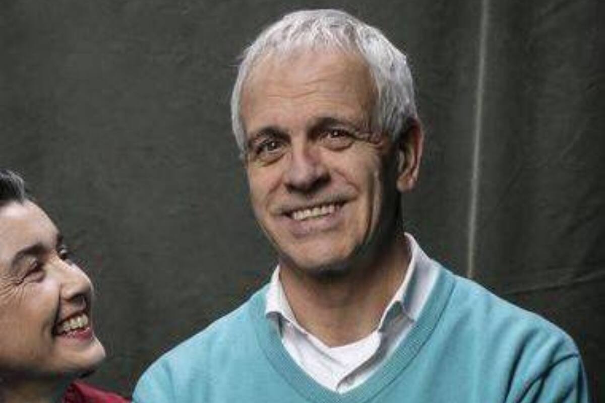 Augusto Góngora, en una imagen con su esposa, Paulina Urrutia.