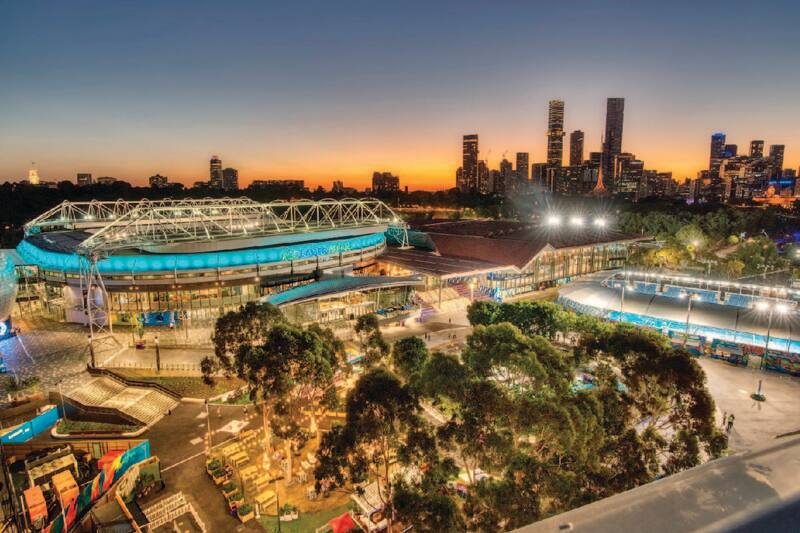 Melbourne se prepara para albergar el Australian Open.