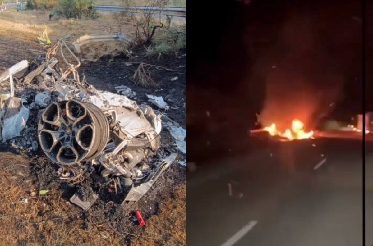 Imágenes sensibles: camionero grabó cómo quedó el auto de Diogo Jota tras accidente