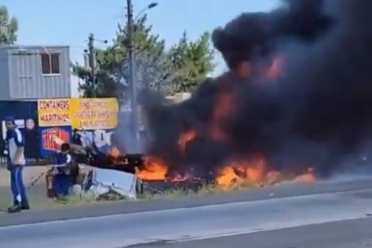 Imágenes del fatal accidente. Créditos: ATON