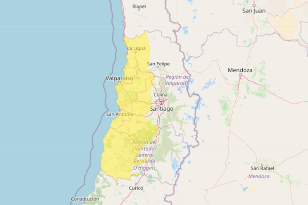 En concreto, el nuevo aviso meteorológico emitido por la DMC afecta a tres regiones de la zona centro-sur del país.