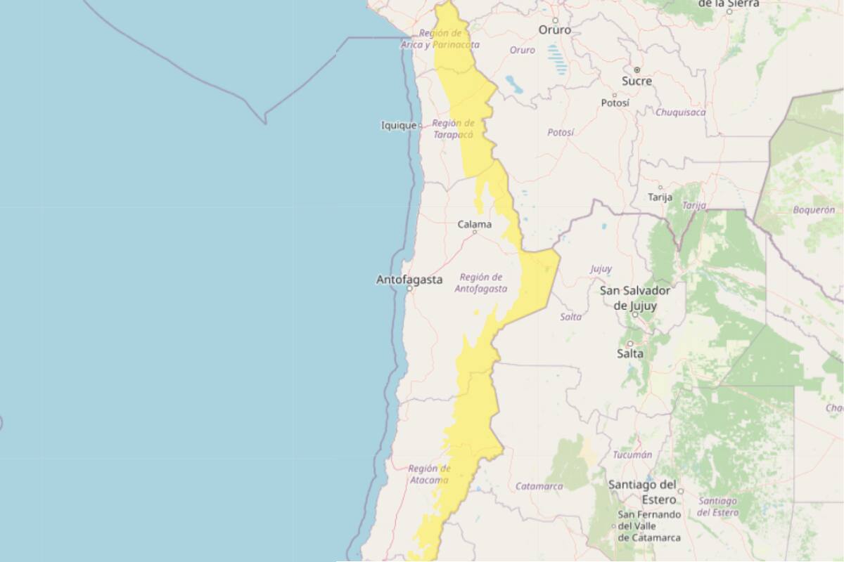 Según la entidad, el fenómeno afectará a cuatro regiones entre jueves y domingo. Créditos: DMC.