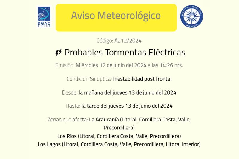 El fenómeno se extenderá hasta la tarde de este jueves en el sur del país.