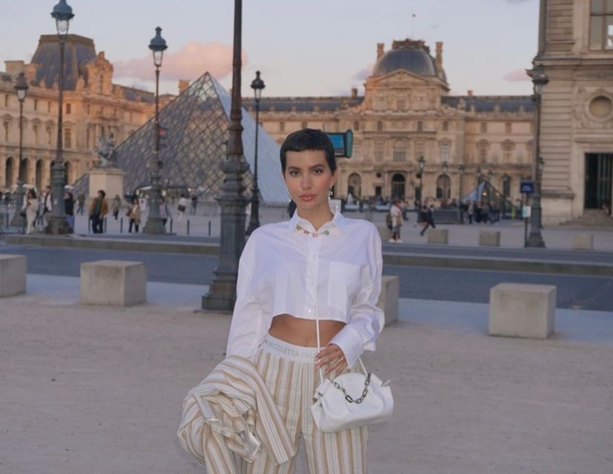 Aylén Milla durante su viaje en París. Foto: Instagram.