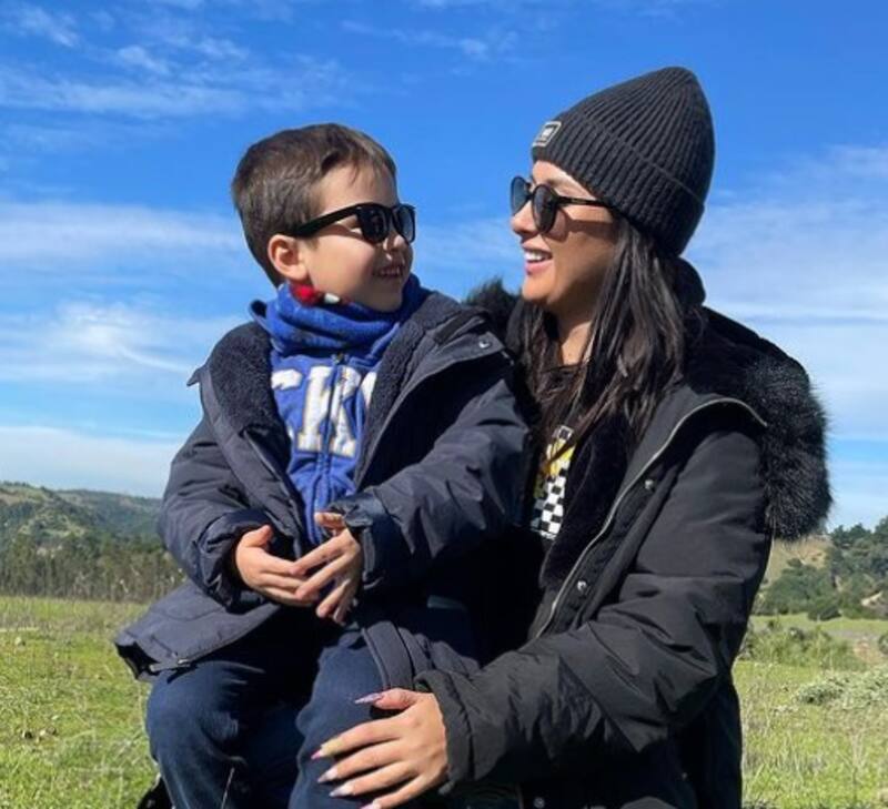 Azzartt Maveth junto a su hijo Facundo. Créditos: Instagram