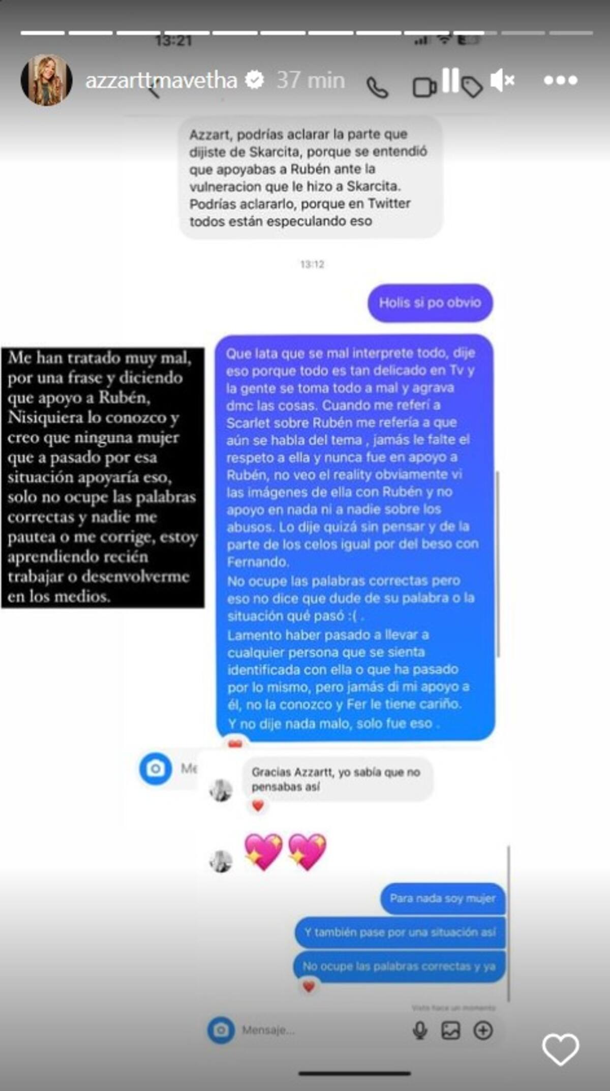 Polémica de Azzartt Maveth y Scarlette Gálvez