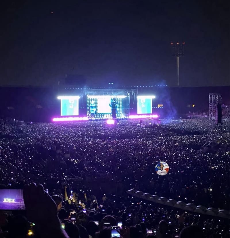 La visión desde la Galería del Estadio Nacional.
