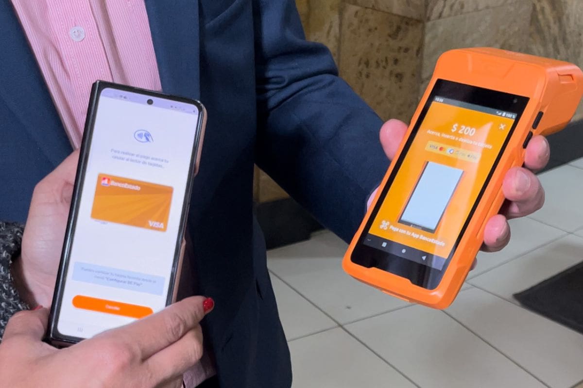El BE Pay te ayuda a utilizar ti teléfono como tarjeta en el comercio.
Créditos: Banco estado/Chocale.