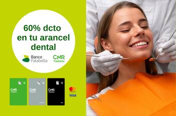 Clientes de Banco Falabella pueden recibir un 60% de descuento en su próxima ida al dentista