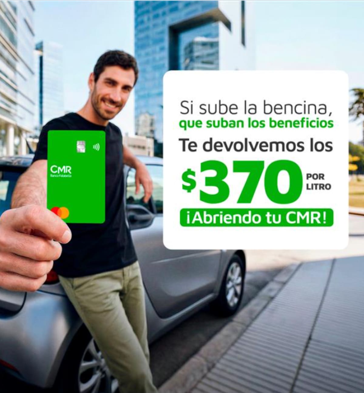 El cliente tendrá 30 días corridos para hacer uso del descuento en bencina. Foto: Banco Falabella vía Instagram.