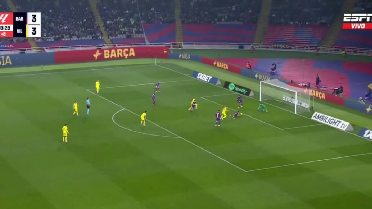 VIDEO | Para reírse: el insólito gol que encaminó la victoria del Villareal sobre el Barcelona