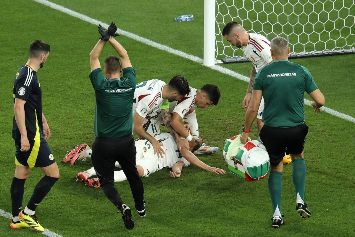 sufrió convulsiones en Hungría vs Escocia por la Eurocopa. EFE