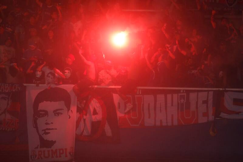 en el compromiso frente a River. Foto: Aton.