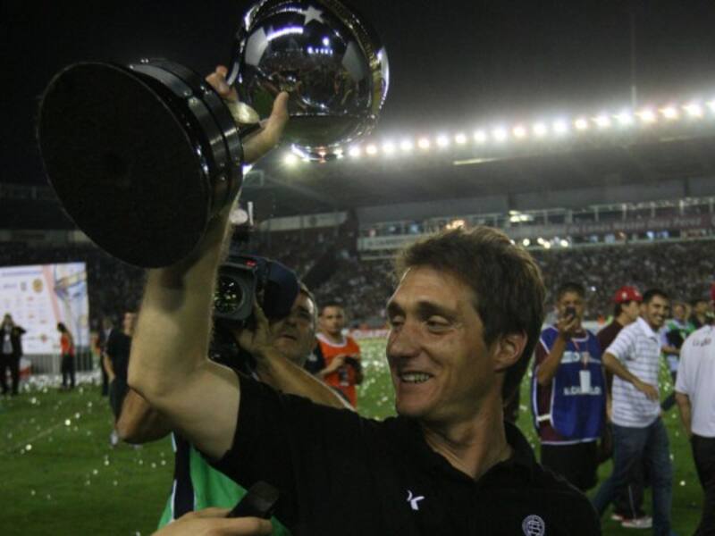 Barros Schelotto terminó ganando la Copa Sudamericana en 2013.