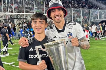 Hijo de Javier Correa anotó, festejó como crack y se consagró campeón en Colo Colo