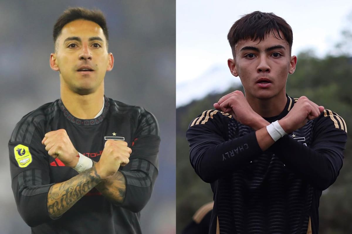 Ambos delanteros de Colo-Colo le anotaron como visitante a la UC. Foto: Agencia Aton y Colo-Colo Fútbol Joven.