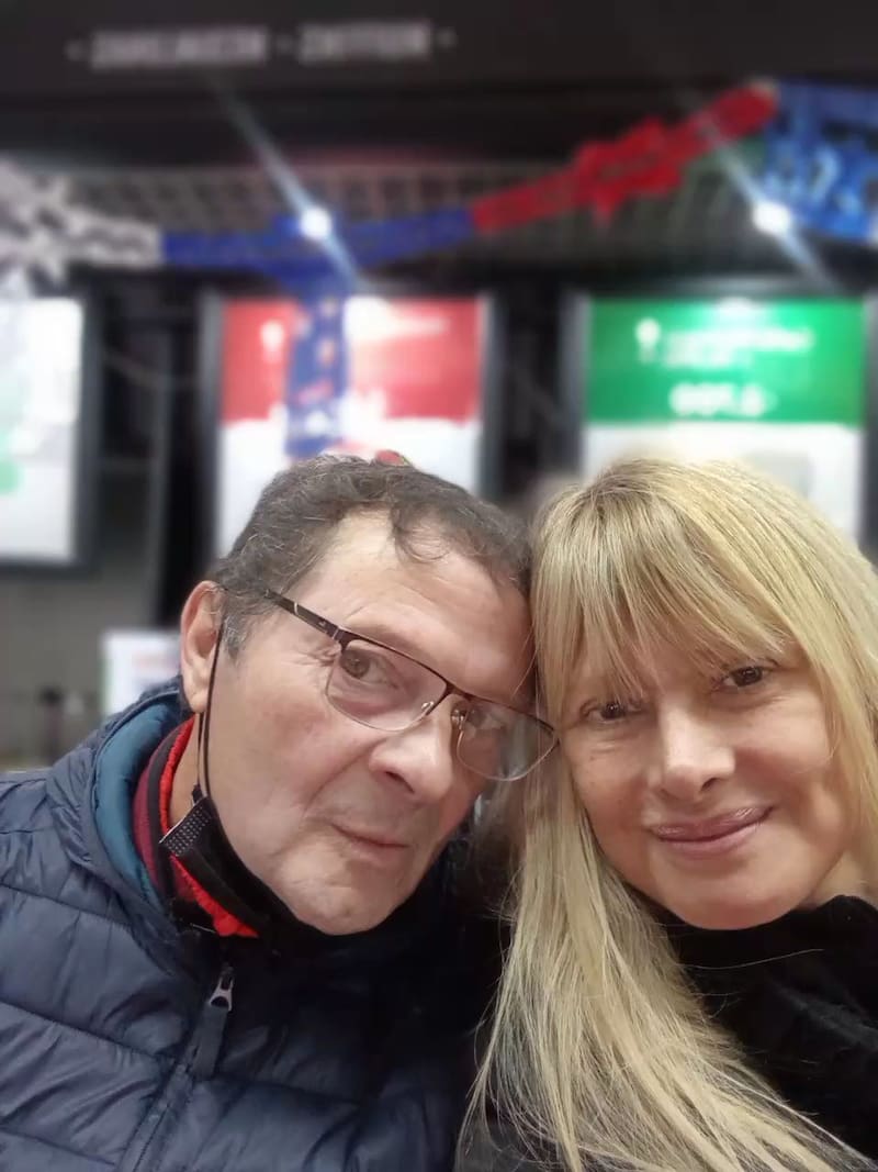 Beatriz Alegret junto a Sebastián Saldaña.