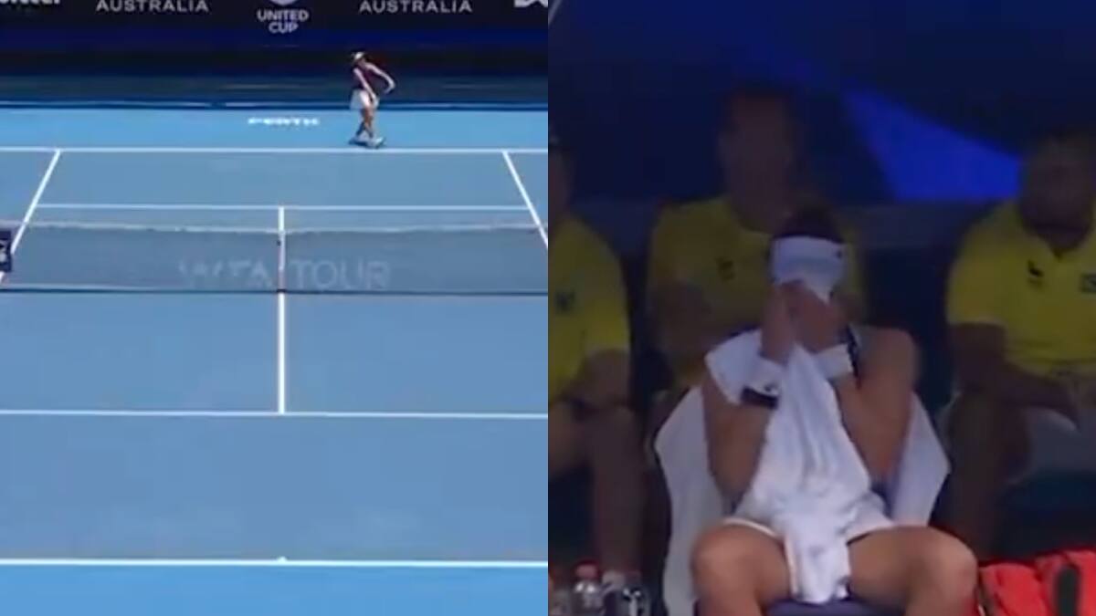 VIDEO | Tenista brasileña da la vuelta al mundo tras insólita manera de sacar: sufría de calambres