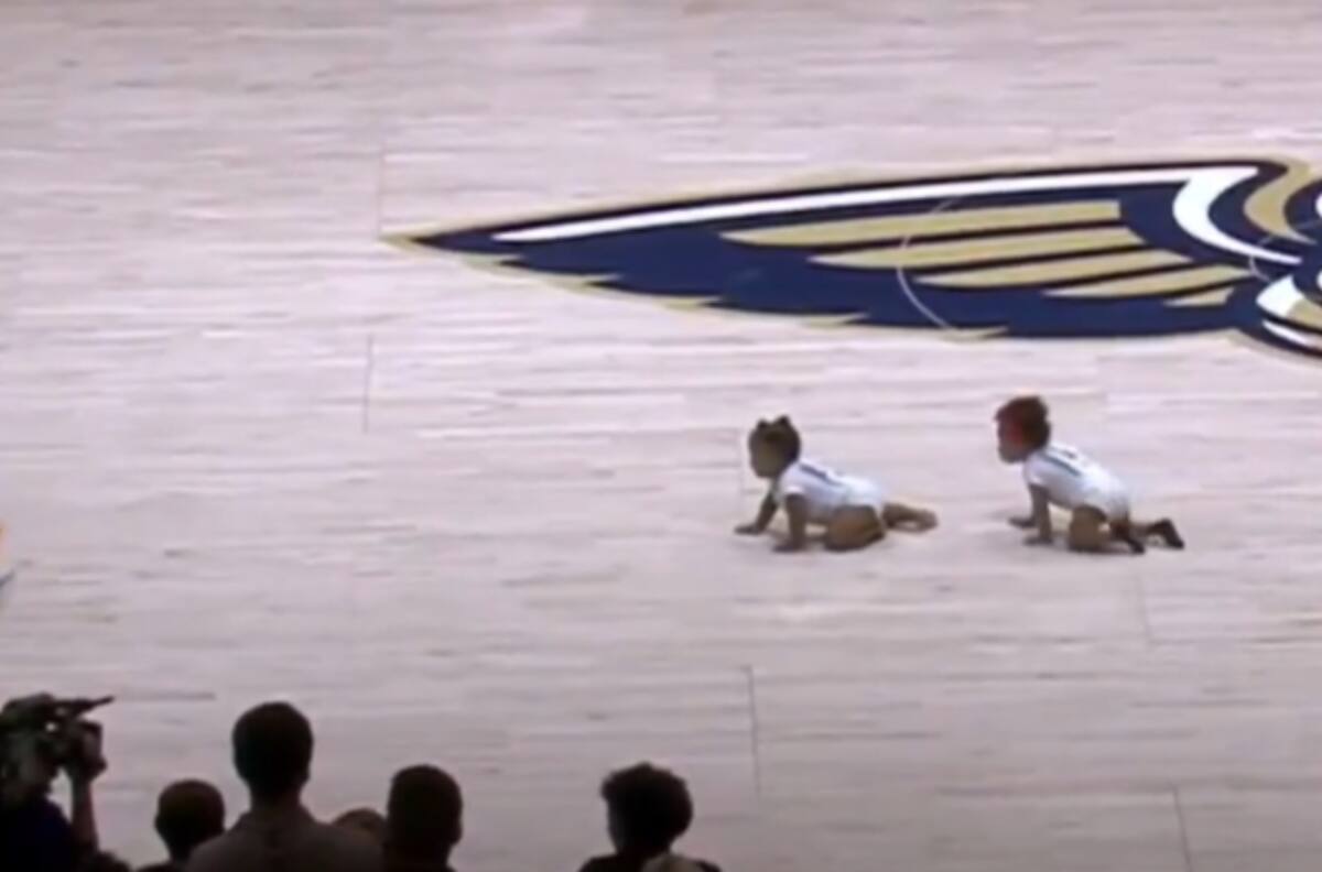 VIDEO | Tradicional carrera de bebés se robó las miradas en la NBA
