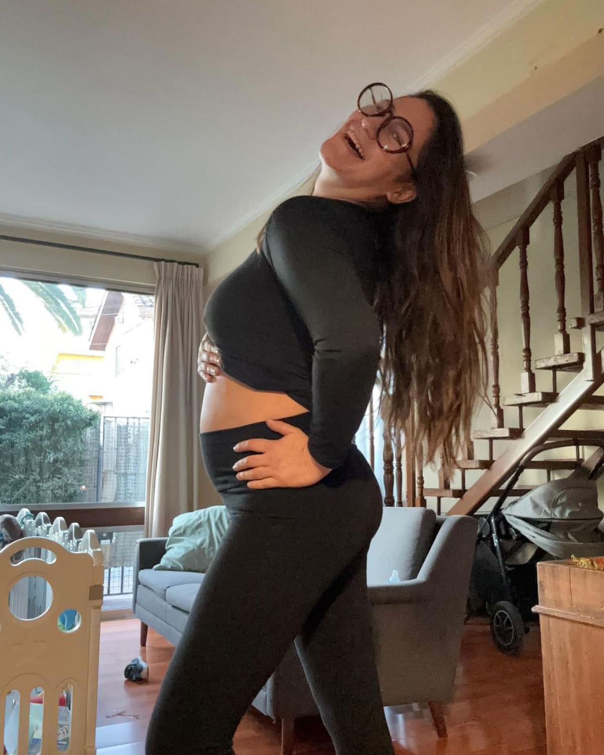 Belén Mora embarazada de su tercer hijo. Créditos: Instagram