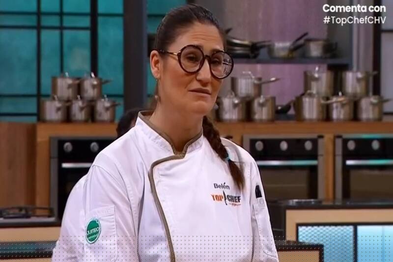 Belén Mora no logró presentar su plato al jurado. Créditos: Pantallazo CHV