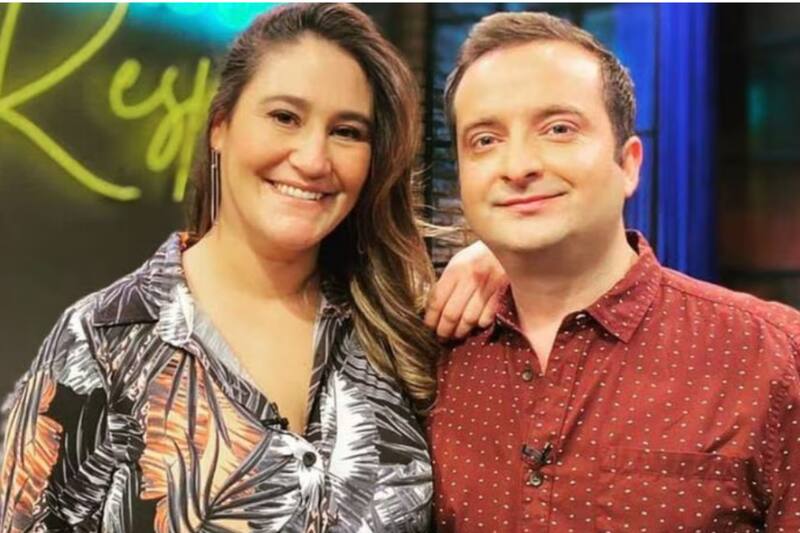 Belén Mora y Toto Acuña en "Pero Con Respeto"/ Chilevisión