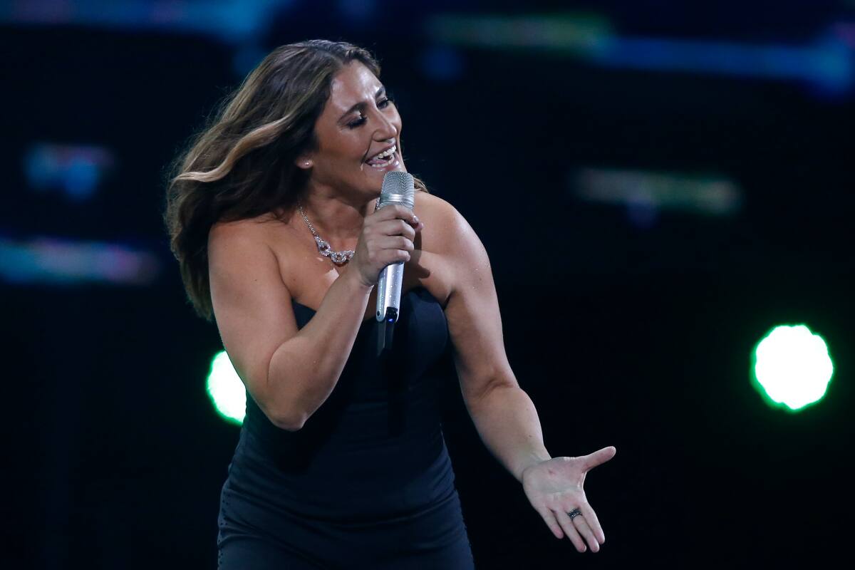 Las pifias a la rutina de Belén Mora en Viña 2023. Créditos: ATON