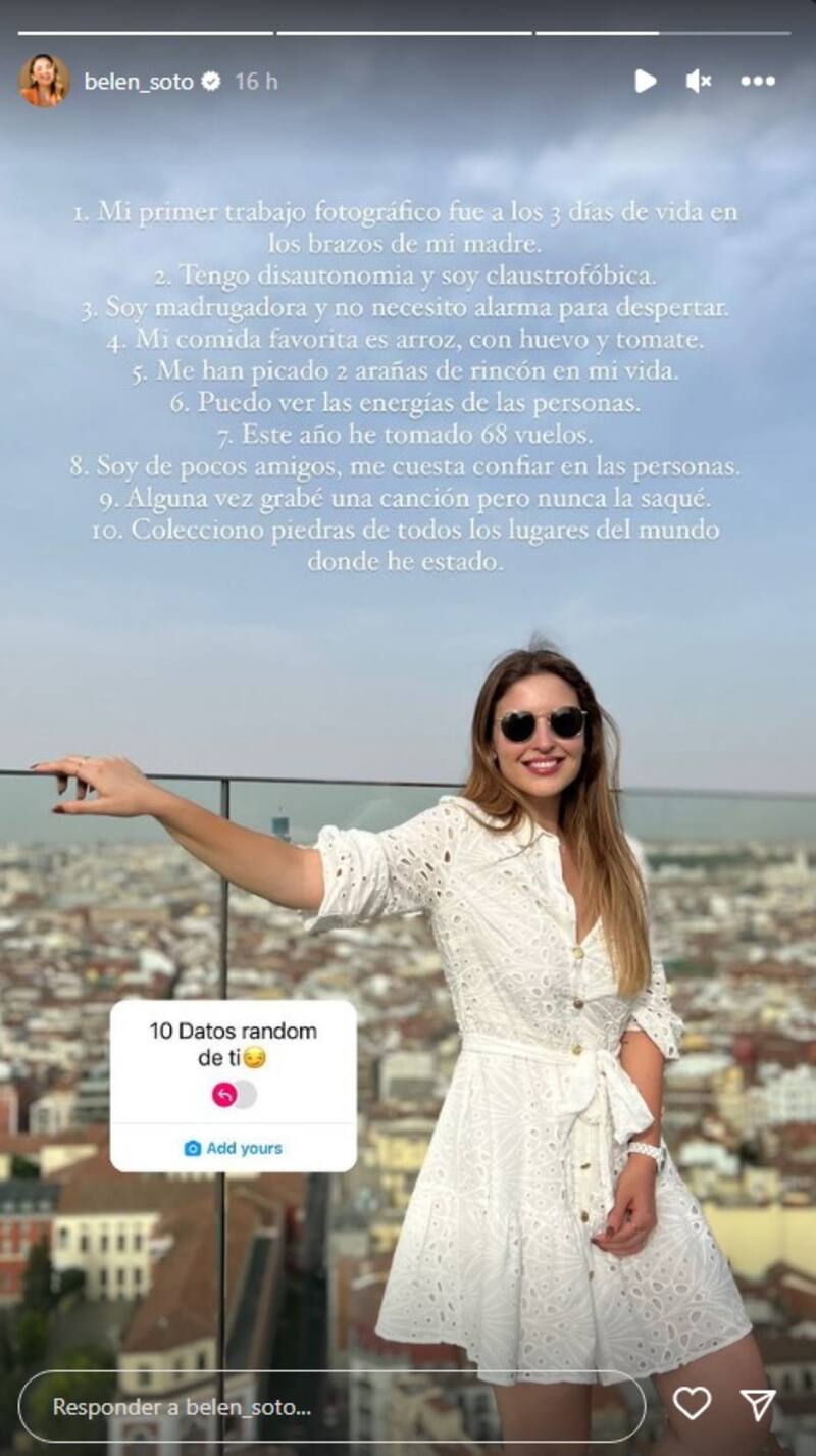 10 cosas que no sabías sobre Belén Soto.