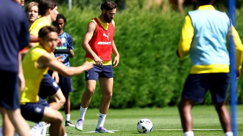 en la pretemporada de Southampton. Foto: @SouthamptonFC