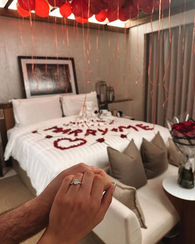 Ben Brereton le pidió matrimonio a Kimberly Abbott. Foto: Instagram Ben Brereton.