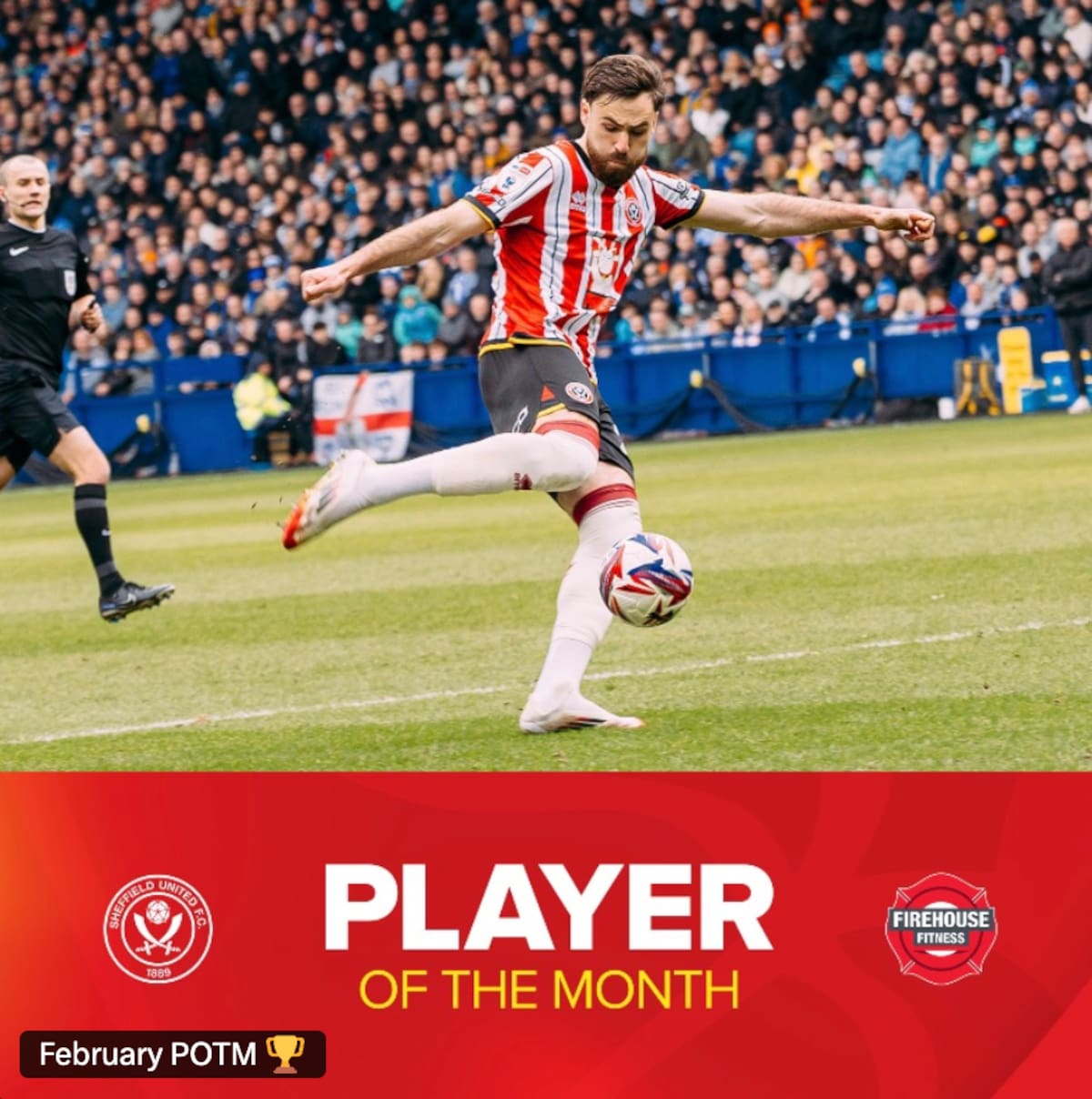 El delantero fue elegido como el mejor jugador del Sheffield en febrero.