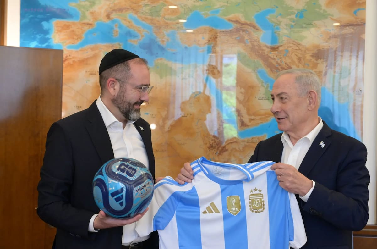 VIDEO | “Yo no me escondo”: Benjamín Netanyahu confirma su apoyo a Argentina en la final del Mundial