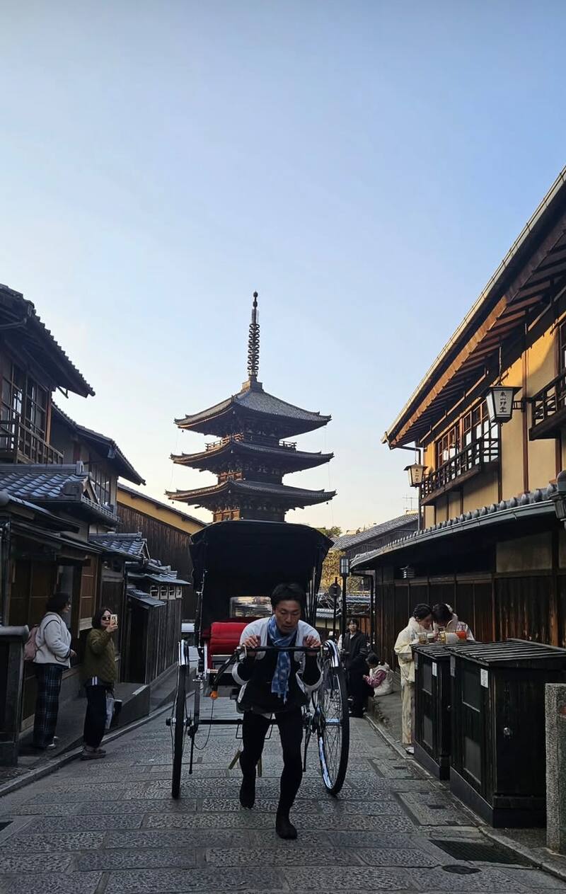 El actor compartió hermosas postales desde Japón.