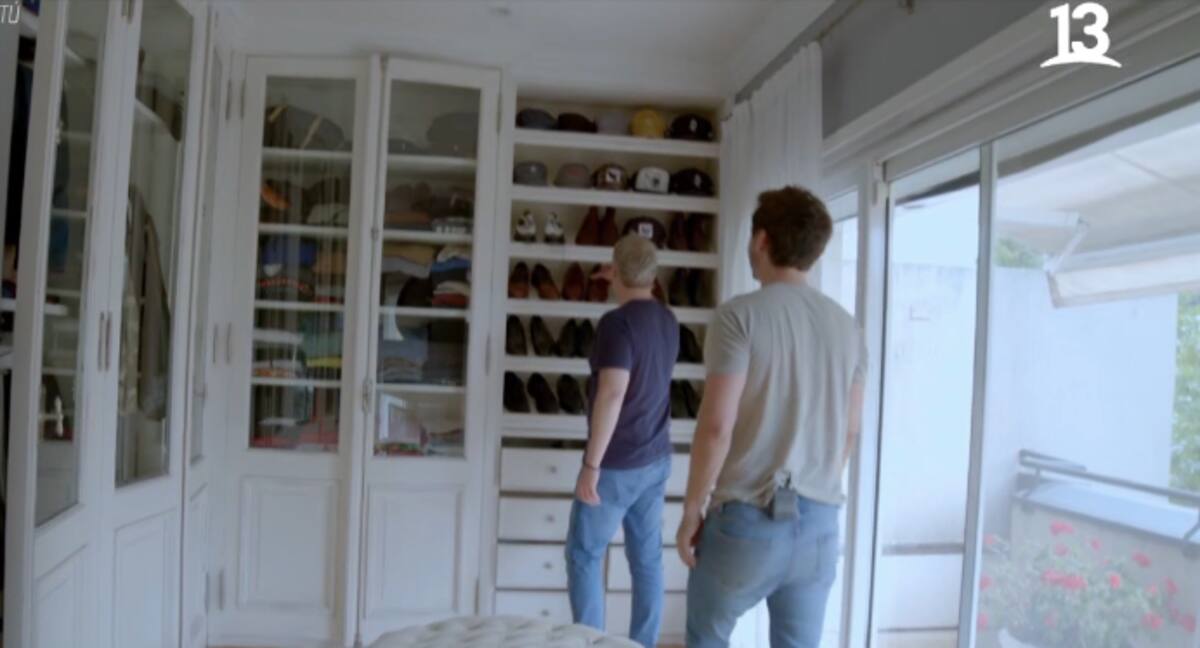 El closet de su pieza. Créditos: Canal 13.
