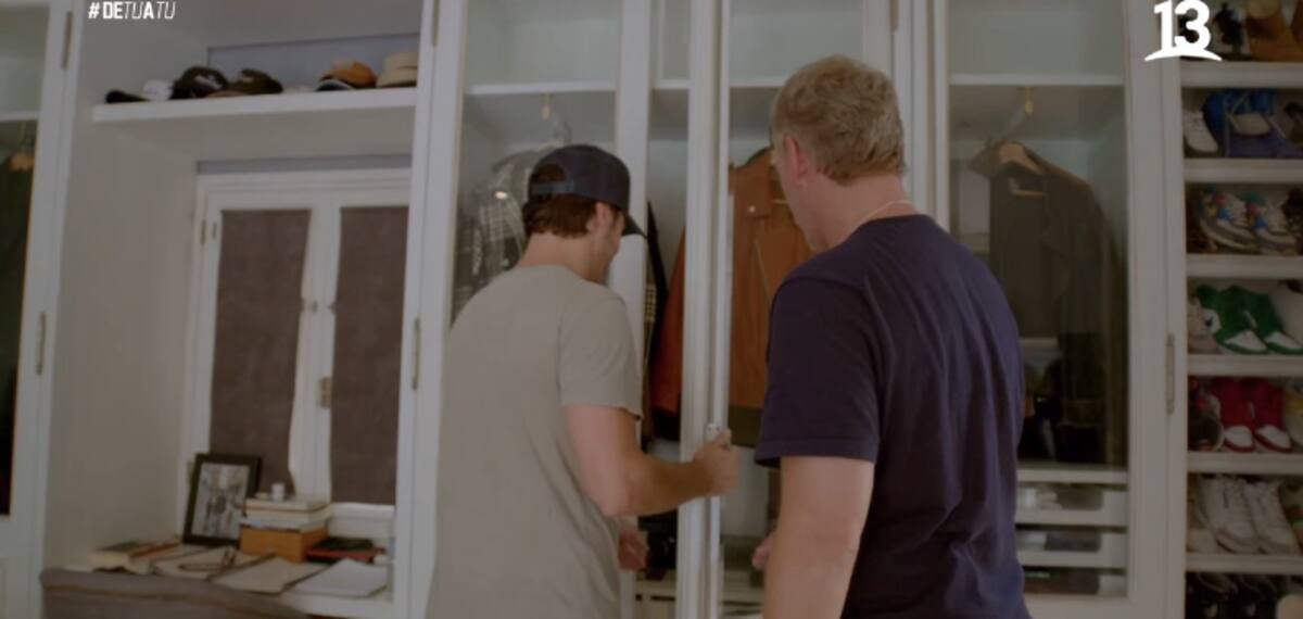 Otro de sus clóset. Créditos: Canal 13.