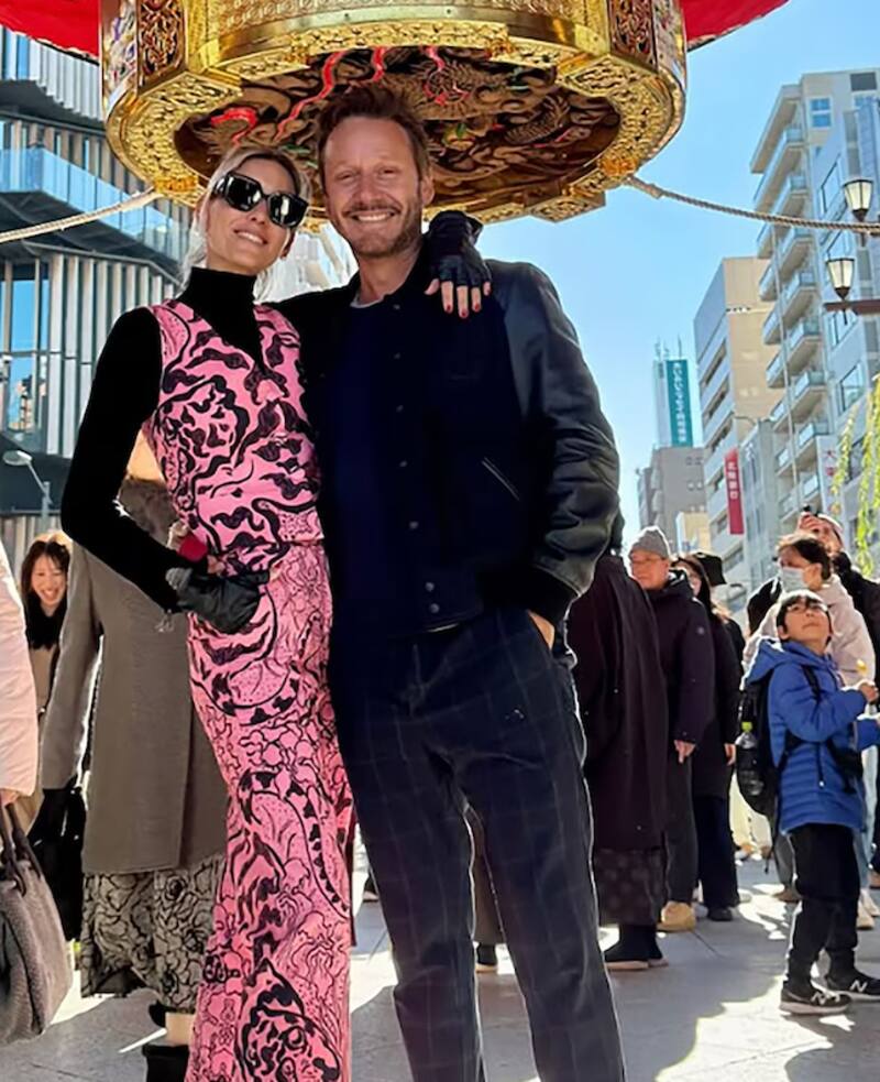 La pareja disfruta de las bondades de Japón.