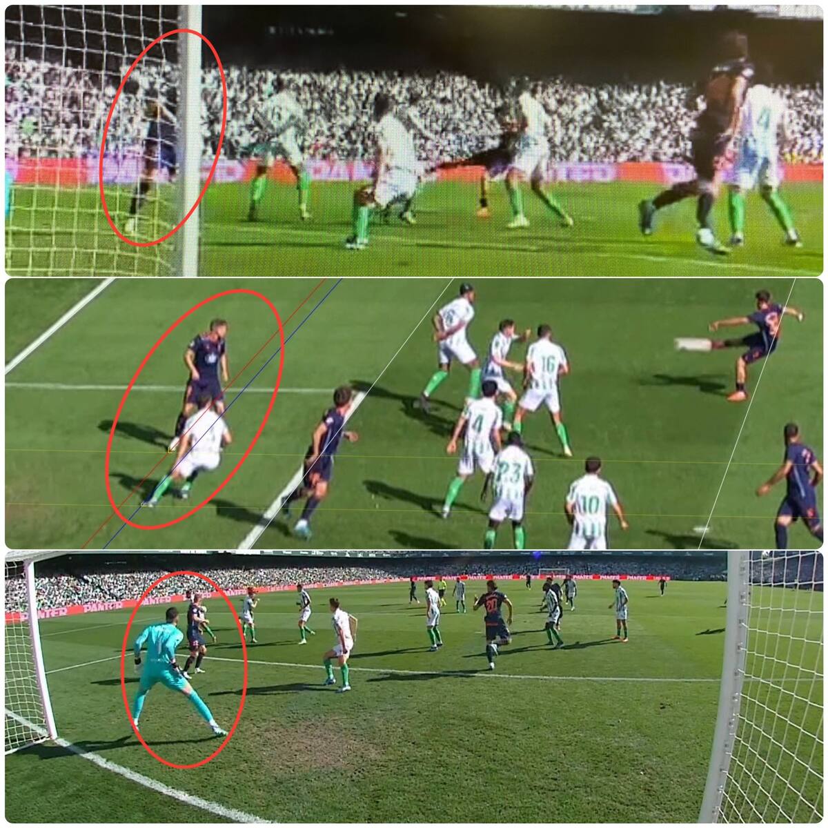 El fuera de juego del que se quejó Manuel Pellegrini.