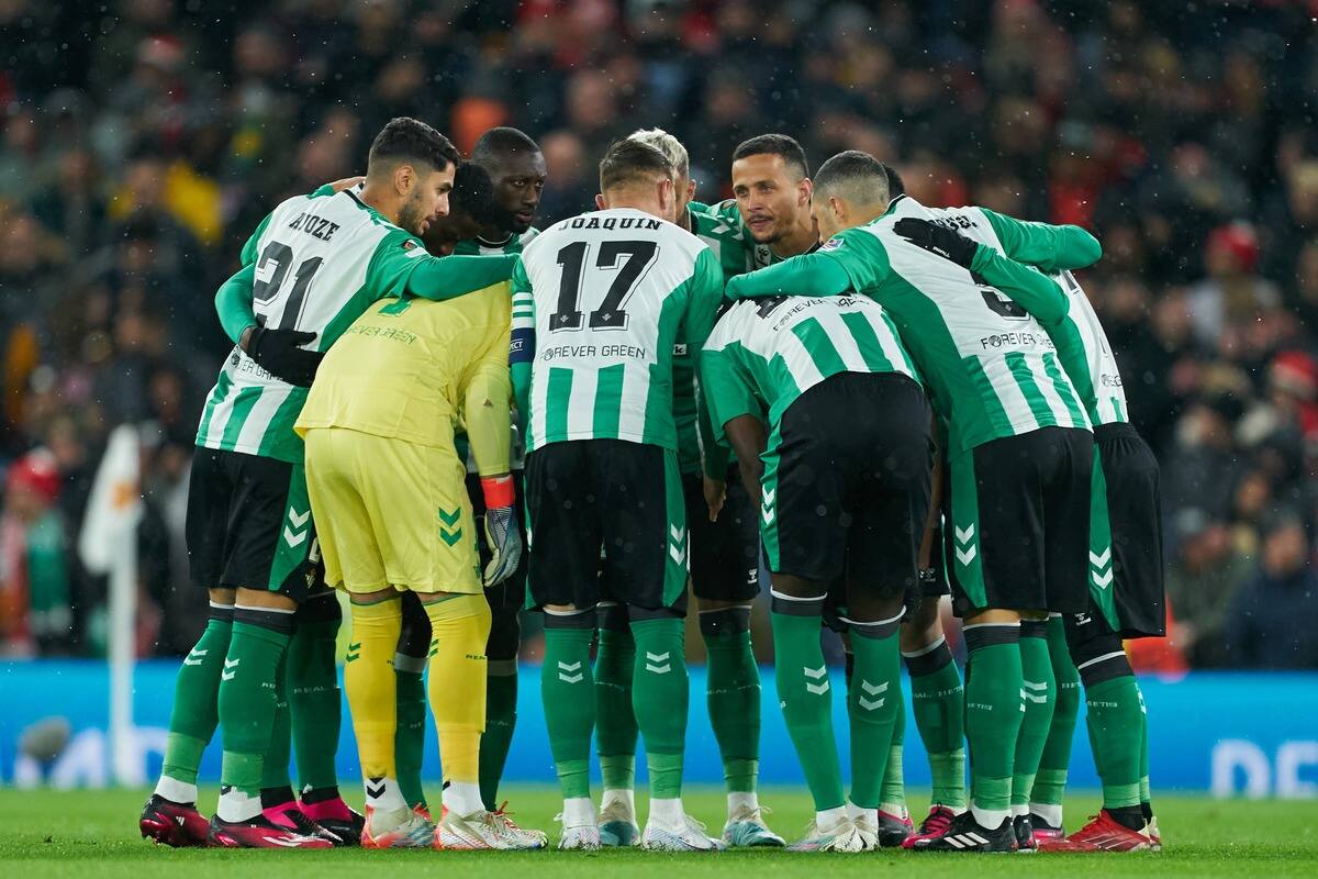 El Betis luchará por meterse a puestos de Champions League en las fechas que restan de La Liga. Foto: @RealBetis.