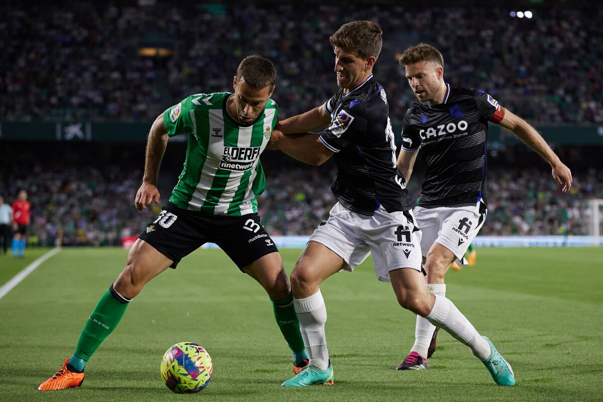 El Betis no pudo ante la Real Sociedad en el último partido de Liga. Foto: @RealBetis