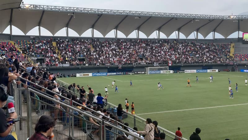 La parcialidad de Colo Colo. Foto: Enelcamarín