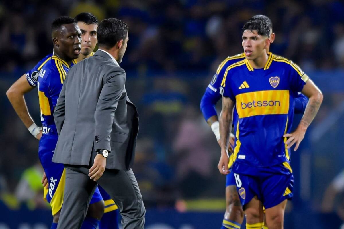 en su eliminación por Copa Libertadores. Foto: Conmebol.